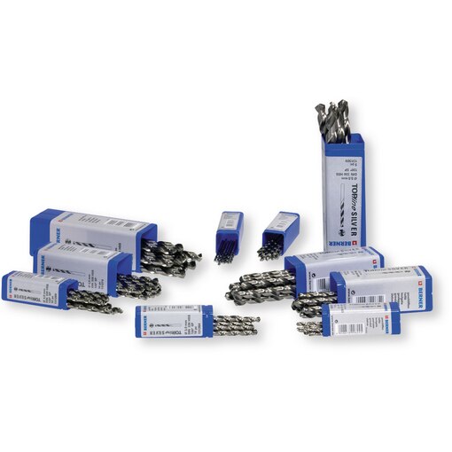 Bohrerpaket Spiralbohrer Topline DIN338 HSS SP Silber, 95-teilig